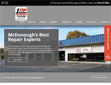 Tablet Screenshot of 1stopcarcare.com